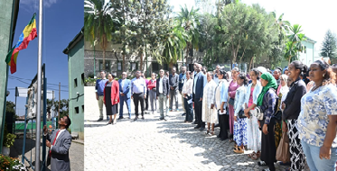 የቱሪዝም ማሰልጠኛ ኢንስቲትዩት አመራርና ሠራተኞች 19ኛውን  ብሔራዊ የሠንደቅ ዓላማ ቀን አከበሩ፡፡