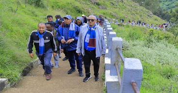 የፌዴራል ቱሪዝም ማሰልጠኛ ኢንስቲትዩት አመራርና ሠራተኞች በሀምበሪቾ  ኢኮ ቱሪዝም  መዳረሻ ስፍራ ጉብኝት አደረጉ።